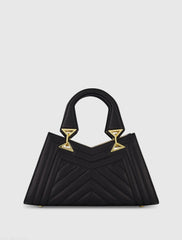 Quilted Napa Leather Angular Handbag